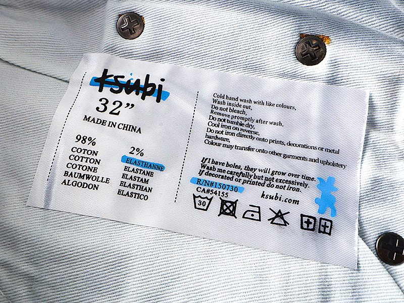 编号KS9027//Ksubi 宽松直筒牛仔裤P128