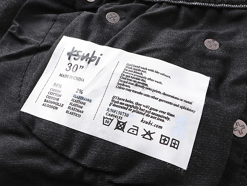 编号KS9013//Ksubi 修身小脚牛仔裤批128