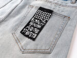 编号KS9003//蓝色 Ksubi 修身小脚弹力牛子裤批128