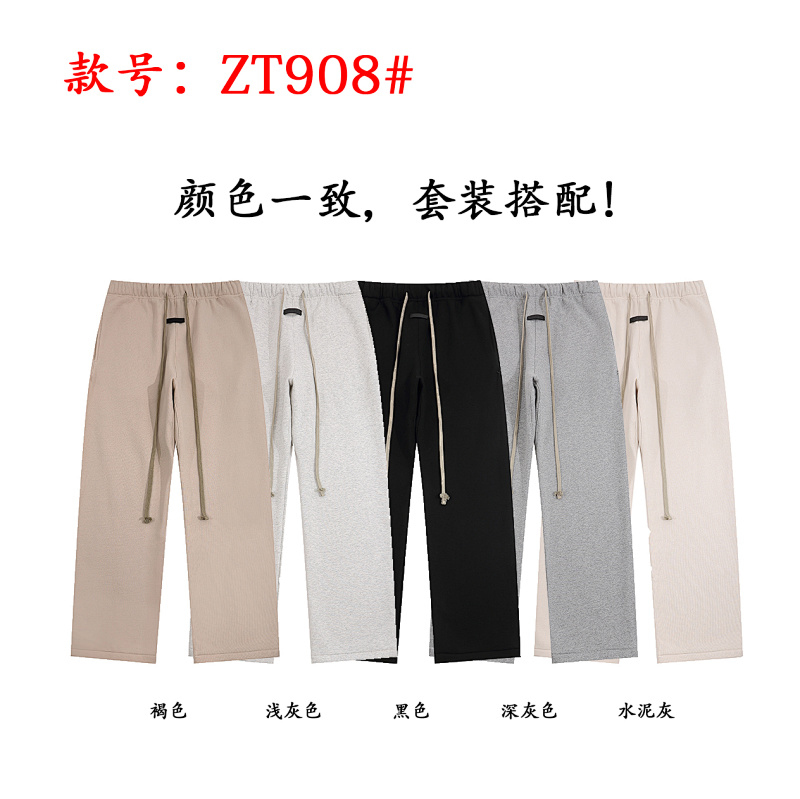 LM821# P105 FOG主线永恒系列植绒印花连帽卫衣