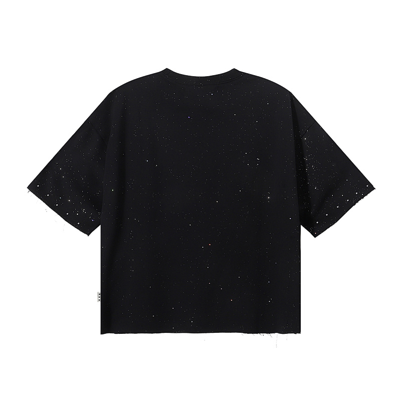 BK016P75，BKYS Revival F-Terry Cropped Tee烫钻设计