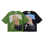 BK016P75，BKYS Revival F-Terry Cropped Tee烫钻设计