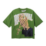 BK016P75，BKYS Revival F-Terry Cropped Tee烫钻设计