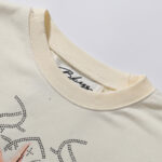 BK017P75，BKYS Rock F-Terry Cropped T-shirt烫钻设计