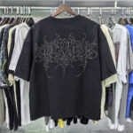 BK017P75，BKYS Rock F-Terry Cropped T-shirt烫钻设计