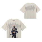 BK017P75，BKYS Rock F-Terry Cropped T-shirt烫钻设计