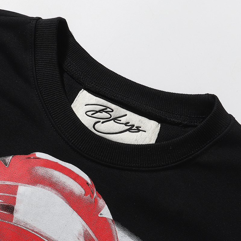 BK012P80，BKYS Waves F-Terry Cropped T-Shirt