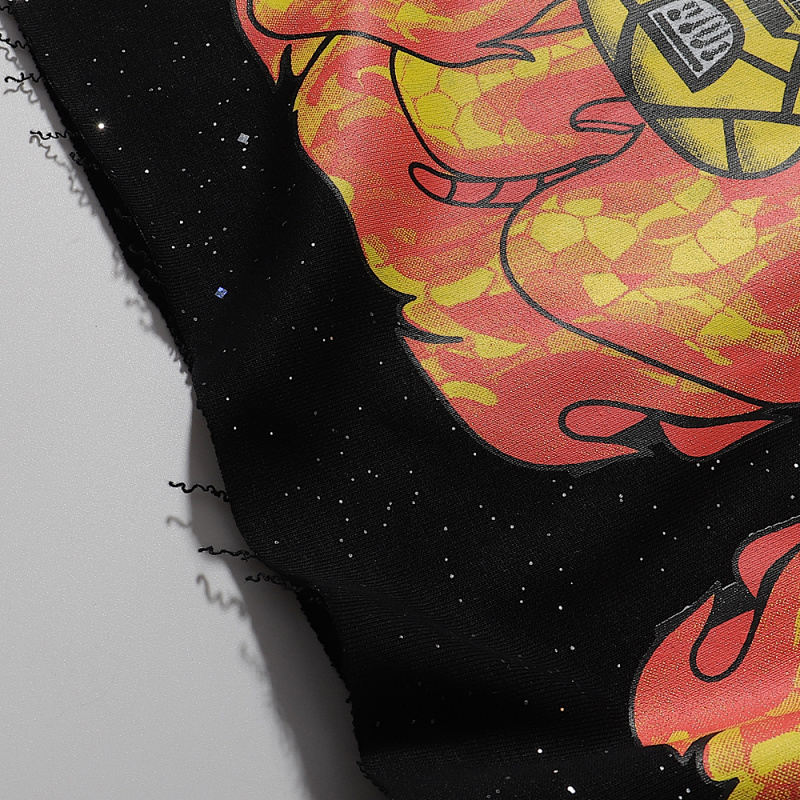编号BK013，P75 BKYS On Fire F-Terry Cropped Tee