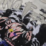 编号BK011，P75, BKYS Natural Punks F-Terry Cropped T-shirt烫钻毛圈短袖