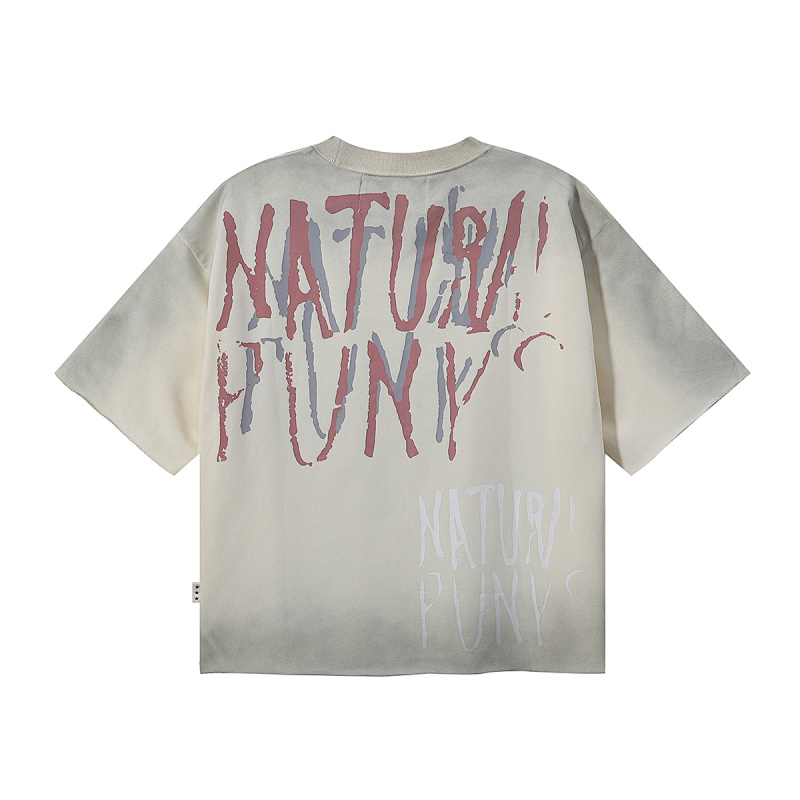 编号BK011，P75, BKYS Natural Punks F-Terry Cropped T-shirt烫钻毛圈短袖