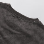 编号BK010，P75 BKYS Saint F-Terry Cropped T-shirt烫钻Saint毛圈短袖
