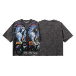 编号BK010，P75 BKYS Saint F-Terry Cropped T-shirt烫钻Saint毛圈短袖