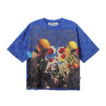 编号BK008，P75,BKYS Synergy F-Terry Cropped T-shirt烫钻小丑气球短袖