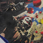 编号BK008，P75,BKYS Synergy F-Terry Cropped T-shirt烫钻小丑气球短袖