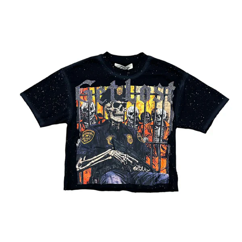 编号BK006#75，BKYS Get Lost F-Terry Cropped T-shirt