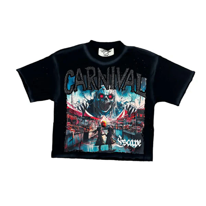 编号BK003#75，BKYS Carnival F-Terry Cropped T-shirt
