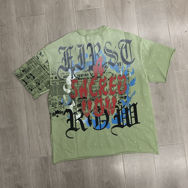 F502# P72 First Row Sacred Heart Cropped Tee 2026ss最新洛杉矶街头潮牌短袖T恤