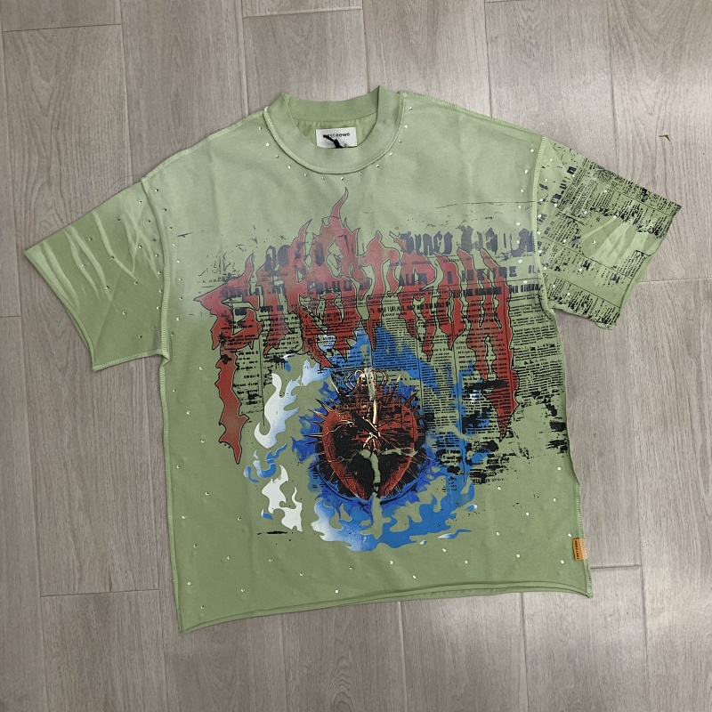 F502# P72 First Row Sacred Heart Cropped Tee 2026ss最新洛杉矶街头潮牌短袖T恤