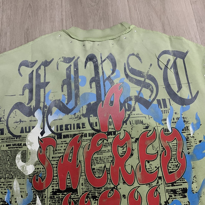 F502# P72 First Row Sacred Heart Cropped Tee 2026ss最新洛杉矶街头潮牌短袖T恤