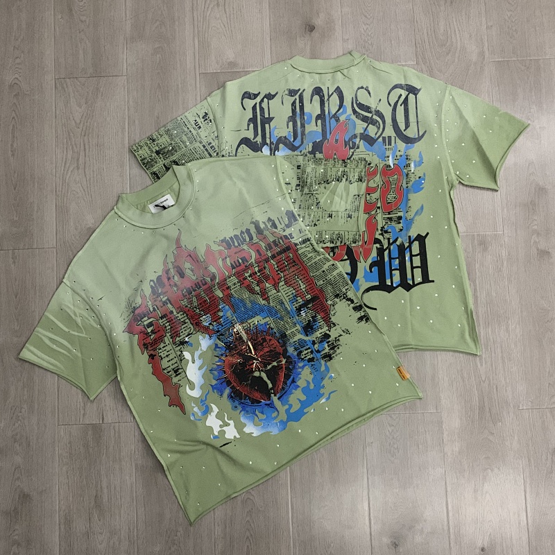 F502# P72 First Row Sacred Heart Cropped Tee 2026ss最新洛杉矶街头潮牌短袖T恤