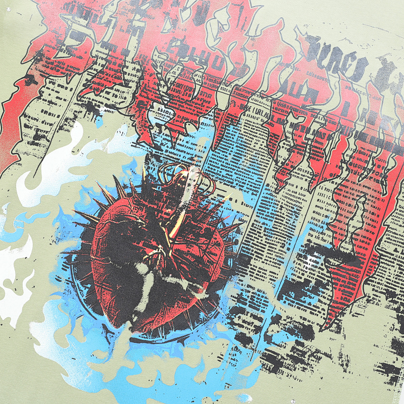 F502# P72 First Row Sacred Heart Cropped Tee 2026ss最新洛杉矶街头潮牌短袖T恤