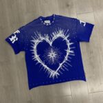 F806# P75 First Row A Sacred Vow Heart 2026ss最新时尚潮牌烫钻拉浆高品质短袖T恤