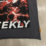F507# P67 FIRST ROW Breaking News Venom Kills Cropped Tee 2026SS烫钻洗水做旧纯棉短袖T恤
