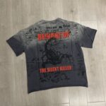 F507# P67 FIRST ROW Breaking News Venom Kills Cropped Tee 2026SS烫钻洗水做旧纯棉短袖T恤