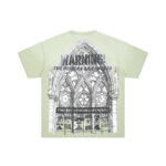 F803# P67 FIRST ROW Breaking News Warning From Heaven Cropped Tee 2026ss欧美街头潮牌短袖T恤