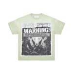 F803# P67 FIRST ROW Breaking News Warning From Heaven Cropped Tee 2026ss欧美街头潮牌短袖T恤