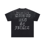 F105# P77 FIRST ROW WAKE UP AND BE FIERCE APPLIQUE TEE潮牌高品质皮革绣花时尚短袖T恤