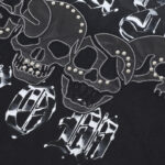 F105# P77 FIRST ROW WAKE UP AND BE FIERCE APPLIQUE TEE潮牌高品质皮革绣花时尚短袖T恤