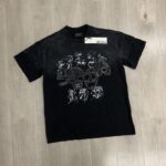 F105# P77 FIRST ROW WAKE UP AND BE FIERCE APPLIQUE TEE潮牌高品质皮革绣花时尚短袖T恤