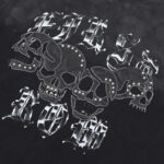 F105# P77 FIRST ROW WAKE UP AND BE FIERCE APPLIQUE TEE潮牌高品质皮革绣花时尚短袖T恤