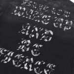 F105# P77 FIRST ROW WAKE UP AND BE FIERCE APPLIQUE TEE潮牌高品质皮革绣花时尚短袖T恤
