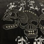 F105# P77 FIRST ROW WAKE UP AND BE FIERCE APPLIQUE TEE潮牌高品质皮革绣花时尚短袖T恤