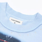 F512# P72 FIRST ROW LOST UTOPIA RUINS DREAM CROPPED TEE美国潮牌白墨直喷高品质烫钻短袖T恤