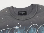 F513# P72 FIRST ROW LOST UTOPIA UNEARTH CROPPED TEE 白墨直喷透气烫钻短袖T恤