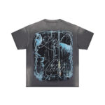 F513# P72 FIRST ROW LOST UTOPIA UNEARTH CROPPED TEE 白墨直喷透气烫钻短袖T恤