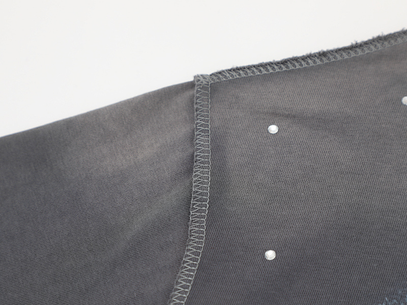 F513# P72 FIRST ROW LOST UTOPIA UNEARTH CROPPED TEE 白墨直喷透气烫钻短袖T恤