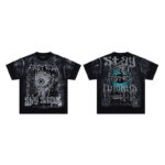 F106# P58 FIRST ROW STAY CURIOUS EYEBALL FOIL TEE街头潮牌短袖