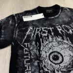 F106# P58 FIRST ROW STAY CURIOUS EYEBALL FOIL TEE街头潮牌短袖