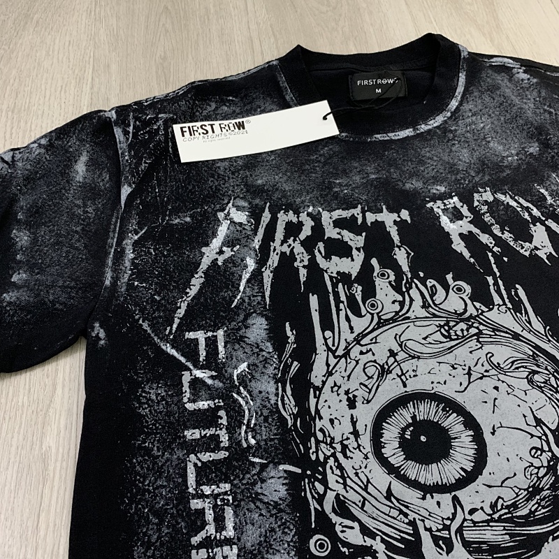 F106# P58 FIRST ROW STAY CURIOUS EYEBALL FOIL TEE街头潮牌短袖