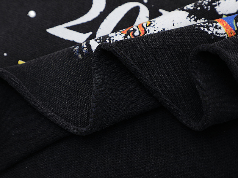 F515# P68 FIRST ROW LOST UTOPIA ILLUSION CROPPED TEE满幅烫钻街头时尚短袖T恤