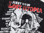 F515# P68 FIRST ROW LOST UTOPIA ILLUSION CROPPED TEE满幅烫钻街头时尚短袖T恤