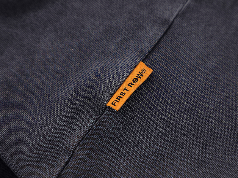 F508# P55 FIRST ROW WARNING NOT SO QUIET WOLF CROPPED TEE洗水做旧高品质短袖