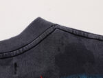 F508# P55 FIRST ROW WARNING NOT SO QUIET WOLF CROPPED TEE洗水做旧高品质短袖