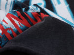 F508# P55 FIRST ROW WARNING NOT SO QUIET WOLF CROPPED TEE洗水做旧高品质短袖