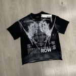 F505# P55 FIRST ROW Y2K TRIBAL CROP TEE 2026最新时尚欧美潮牌短袖