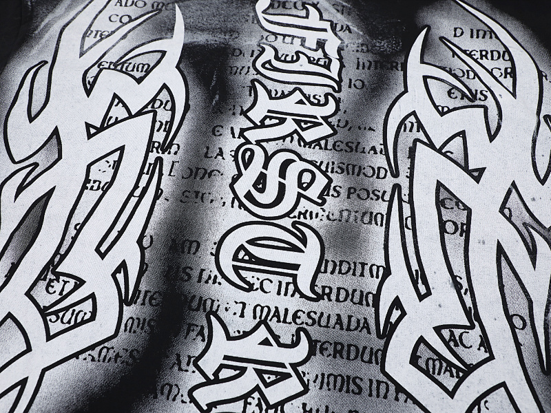 F505# P55 FIRST ROW Y2K TRIBAL CROP TEE 2026最新时尚欧美潮牌短袖